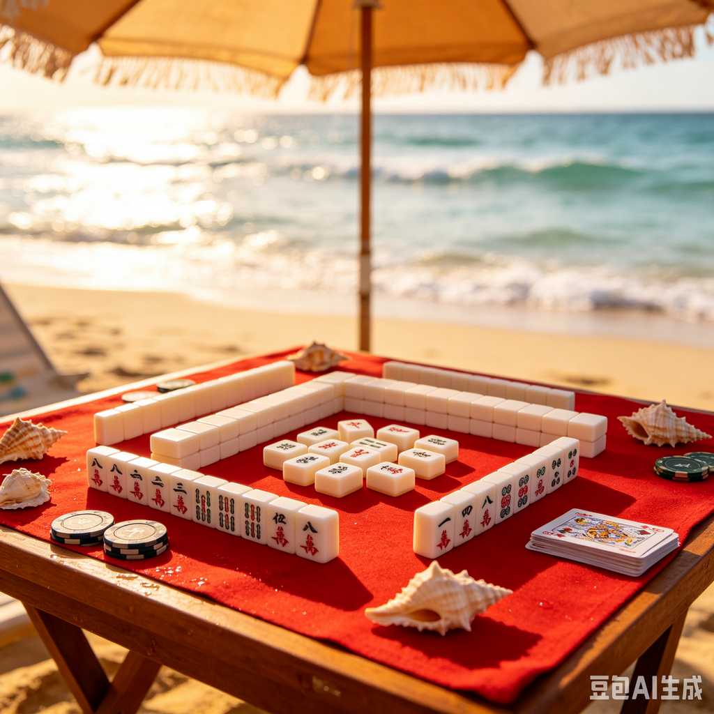 antique style mahjong set